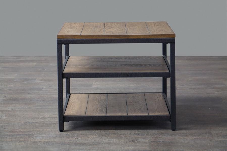 Wholesale Interiors Side & End Tables - Caribou Wood and Metal End Table