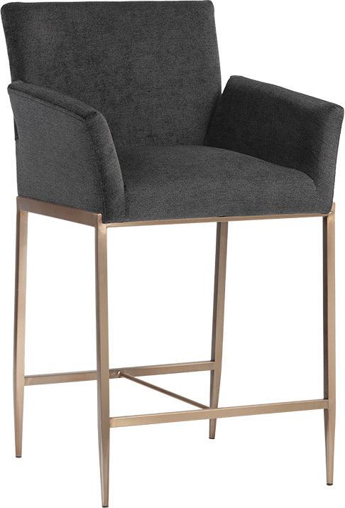 SUNPAN Barstools - Gesa Counter Stool - Polo Club Kohl Grey