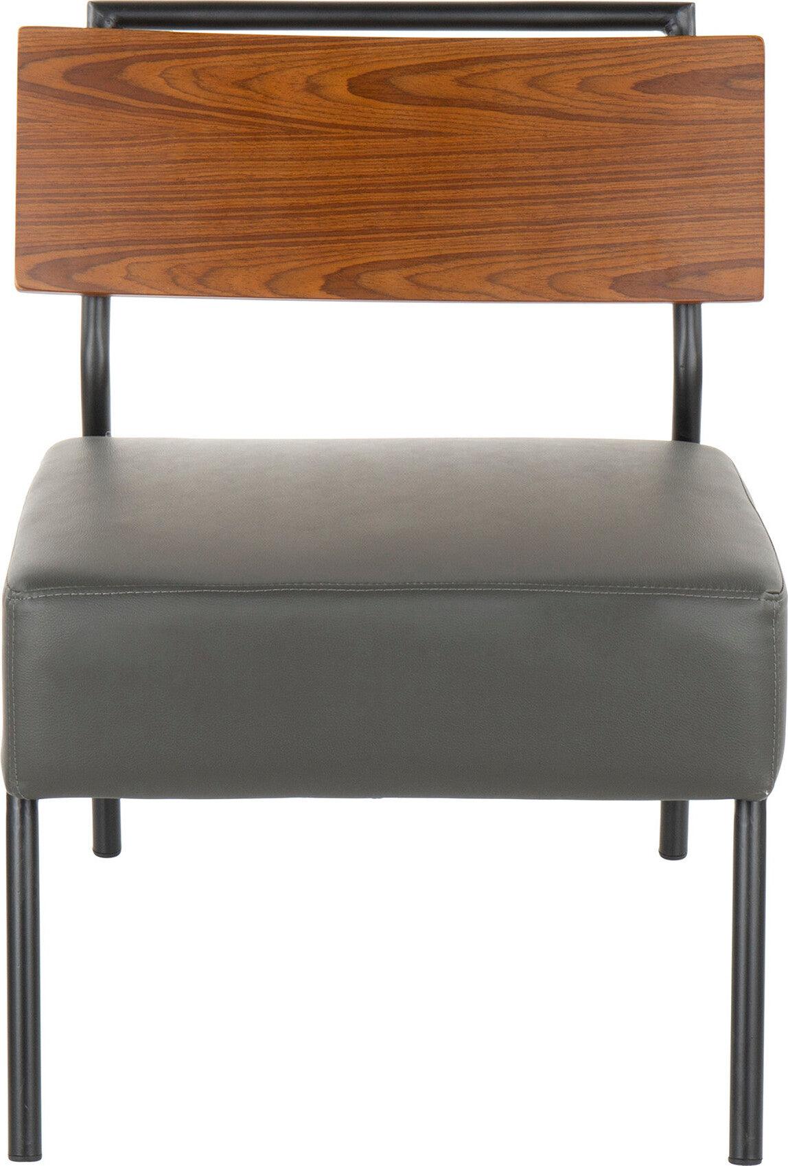 Lumisource Accent Chairs - Fiji Accent Chair Black & Gray