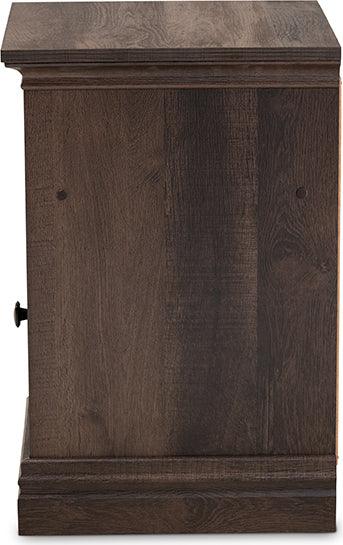 Wholesale Interiors Nightstands & Side Tables - Nolan 1 Drawer Nightstand Brown & Black