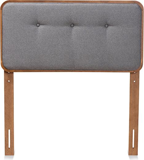 Wholesale Interiors Headboards - Palina Twin Headboard Dark Gray & Walnut