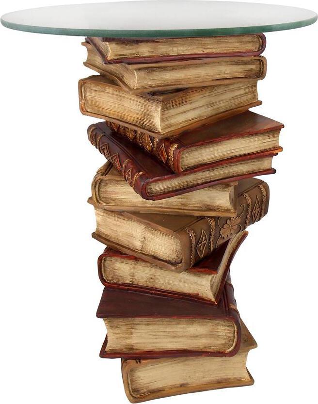 Design Toscano Side & End Tables - Power Of Books Side Table