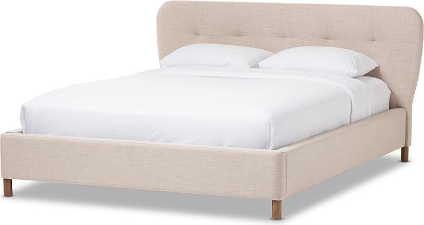 Wholesale Interiors Beds - Germaine Queen Bed Beige