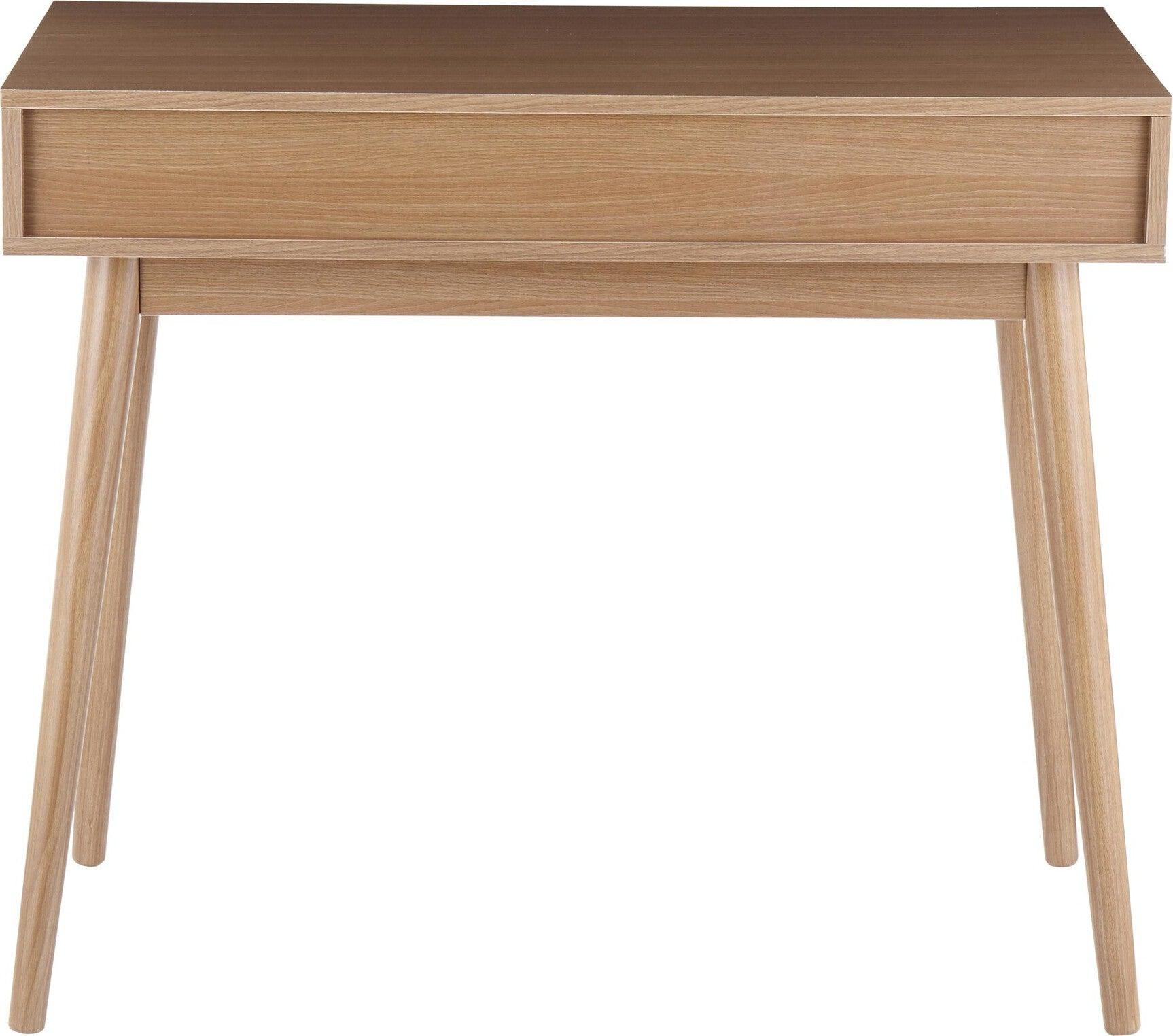 Lumisource Desks - Pebble Desk Natural & White