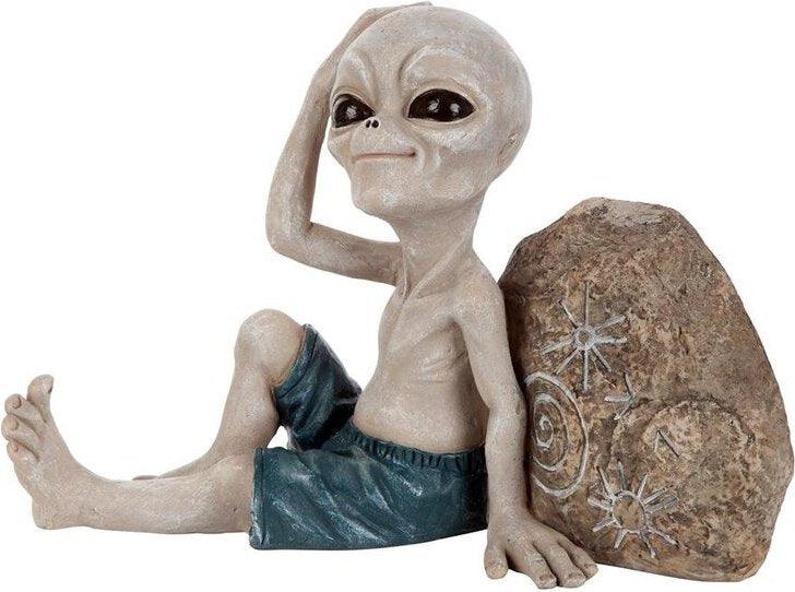 Design Toscano Spooky Decor - Surfer Dude Alien Statue