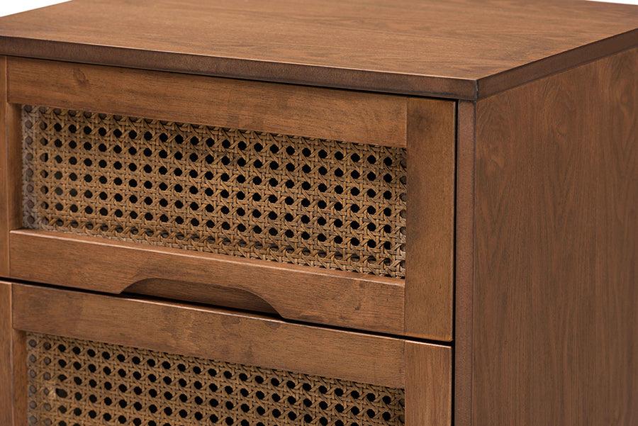 Wholesale Interiors Nightstands & Side Tables - Barrett Nightstand Walnut Brown