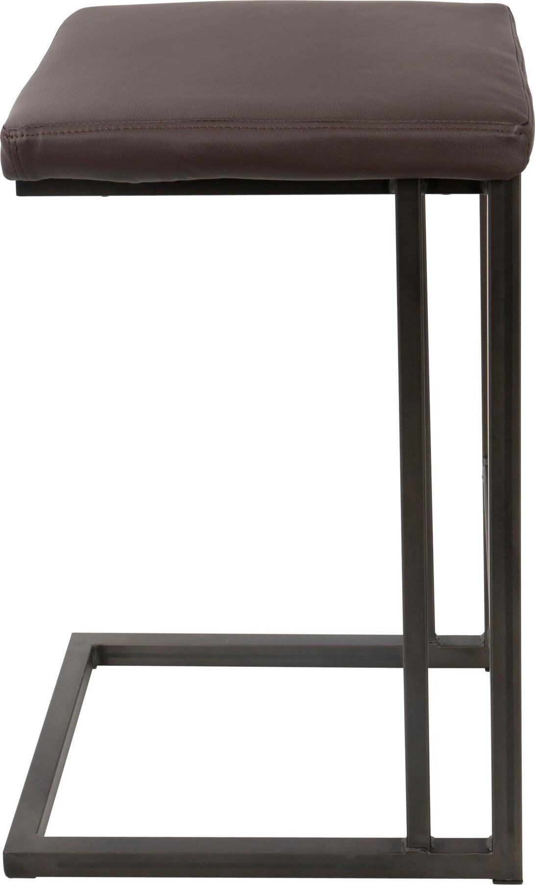 Lumisource Barstools - Roman Counter Stool Antique & Espresso (Set of 2)