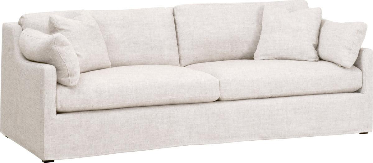 Essentials For Living Sofas & Couches - Lena 95" Slope Arm Slipcover Sofa Espresso