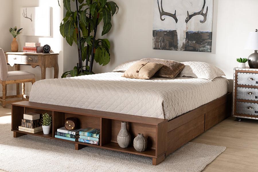 Wholesale Interiors Beds - Arthur Queen Bed Ash walnut