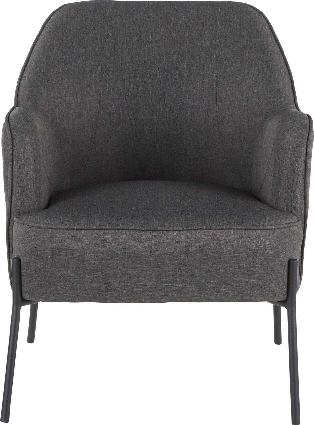 Lumisource Accent Chairs - Daniella Accent Chair Black & Charcoal