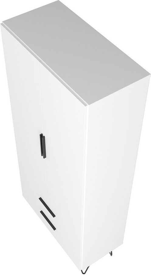 Manhattan Comfort Cabinets & Wardrobes - Beekman 67.32 Tall Cabinet in White