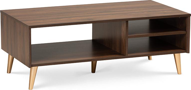 Wholesale Interiors Coffee Tables - Landen Coffee Table Brown & Gold