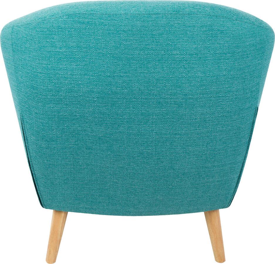 Lumisource Accent Chairs - Rockwell Mid Century Modern Accent Chair in Teal