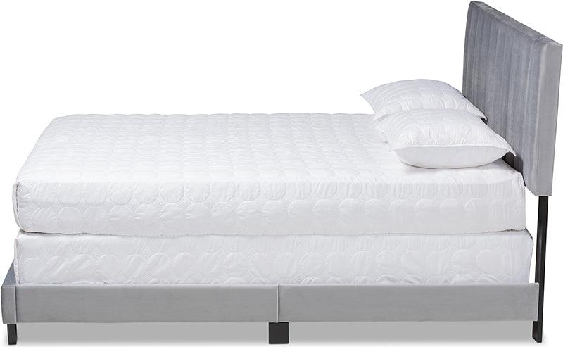 Wholesale Interiors Beds - Clare Full Bed Gray & Black