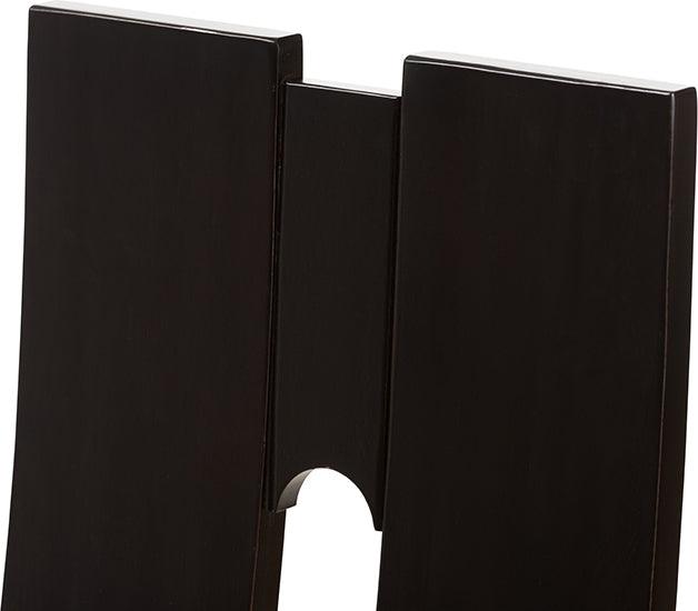 Wholesale Interiors Dining Chairs - Alani Modern And Contemporary Dark Brown Faux Leather Upholstered Dining Chair (Set Of 2)