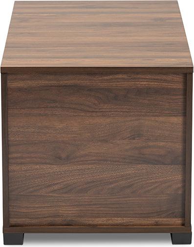 Wholesale Interiors Cat Litter Box - Skylar Modern And Contemporary Walnut Brown Finished Cat Litter Box Cover House