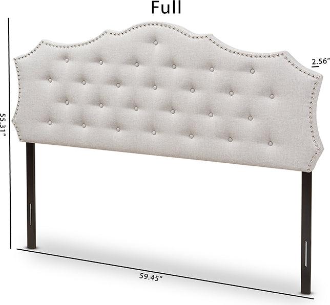 Wholesale Interiors Headboards - Aurora Full Headboard Grayish Beige