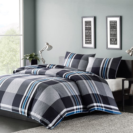 Olliix.com Comforters & Blankets - Comforter Mini Set Grey Twin