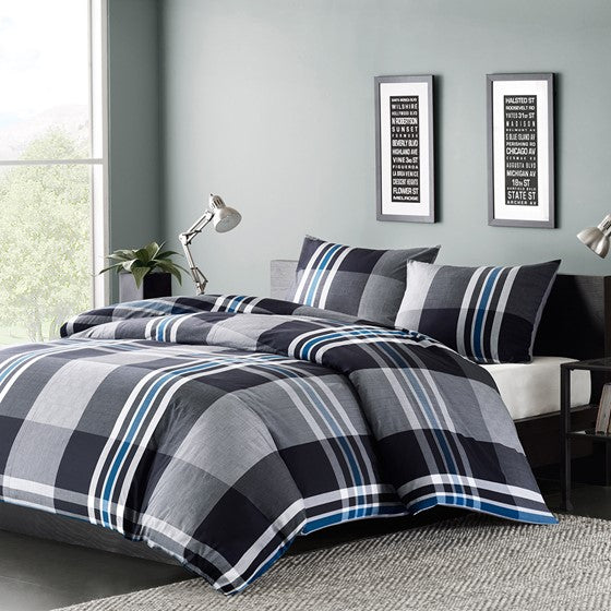 Olliix.com Comforters & Blankets - Comforter Mini Set Grey Full/Queen