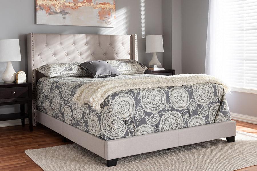 Wholesale Interiors Beds - Brady Queen Bed Beige