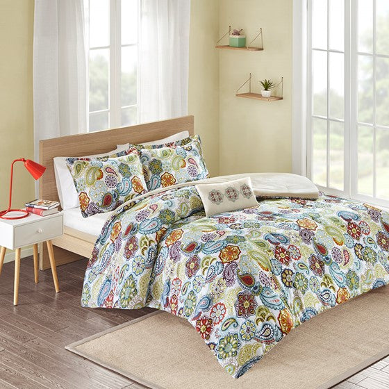 Olliix.com Comforters & Blankets - Comforter Set Multi Twin XL