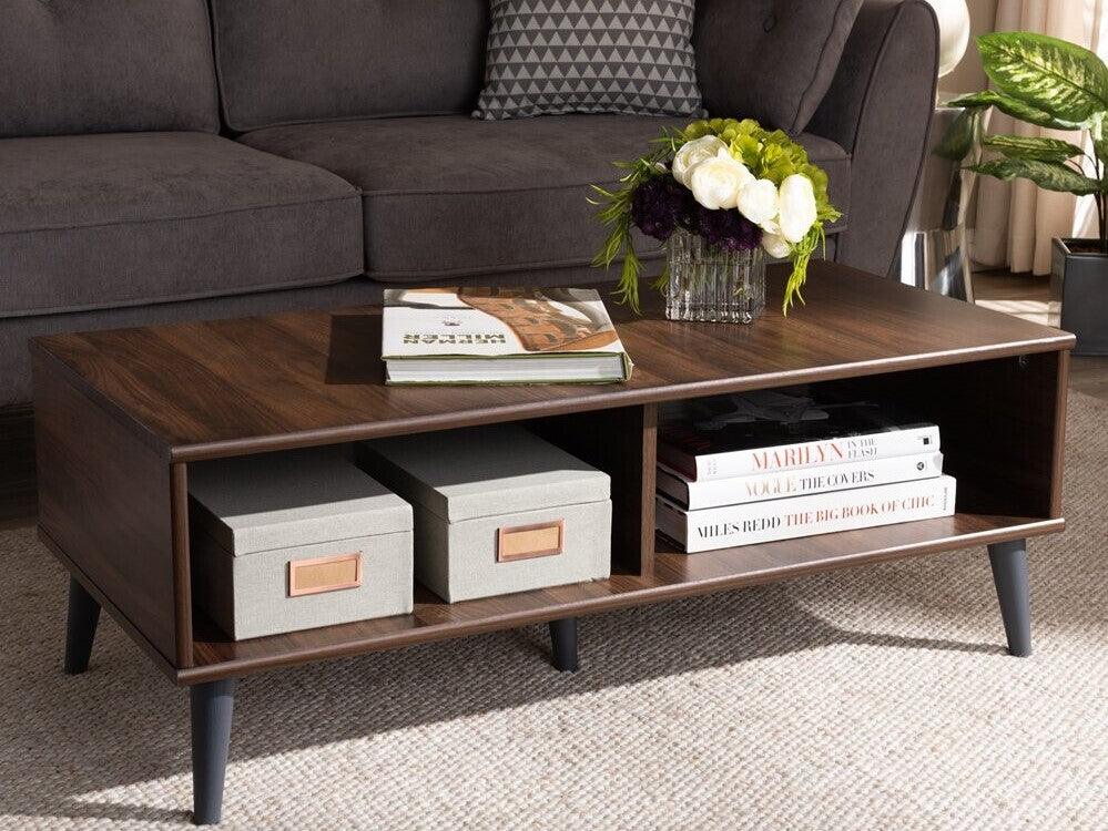 Wholesale Interiors Coffee Tables - Pierre Coffee Table Brown & Dark Gray