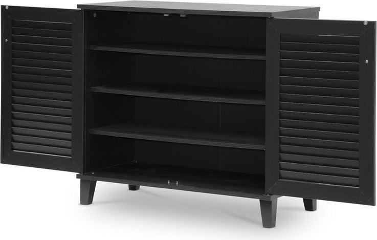 Wholesale Interiors Shoe Storage - Coolidge Espresso Shoe-Storage Cabinet