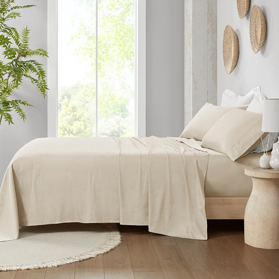 Olliix.com Sheets & Sheet Sets - Deep Pocket Sheet Set Taupe King