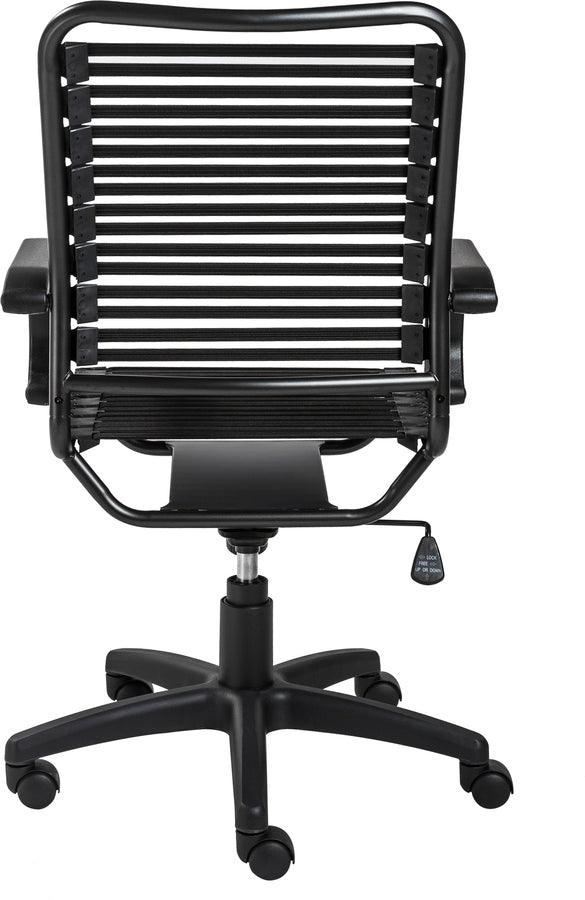 Euro Style Task Chairs - Allison Bungie Flat High Back Office Chair Black
