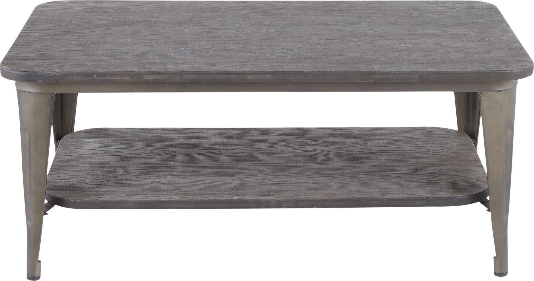 Lumisource Coffee Tables - Oregon Coffee Table Antique & Espresso