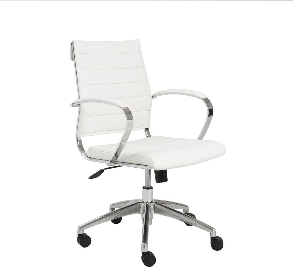Euro Style Task Chairs - Axel Low Back Office Chair White