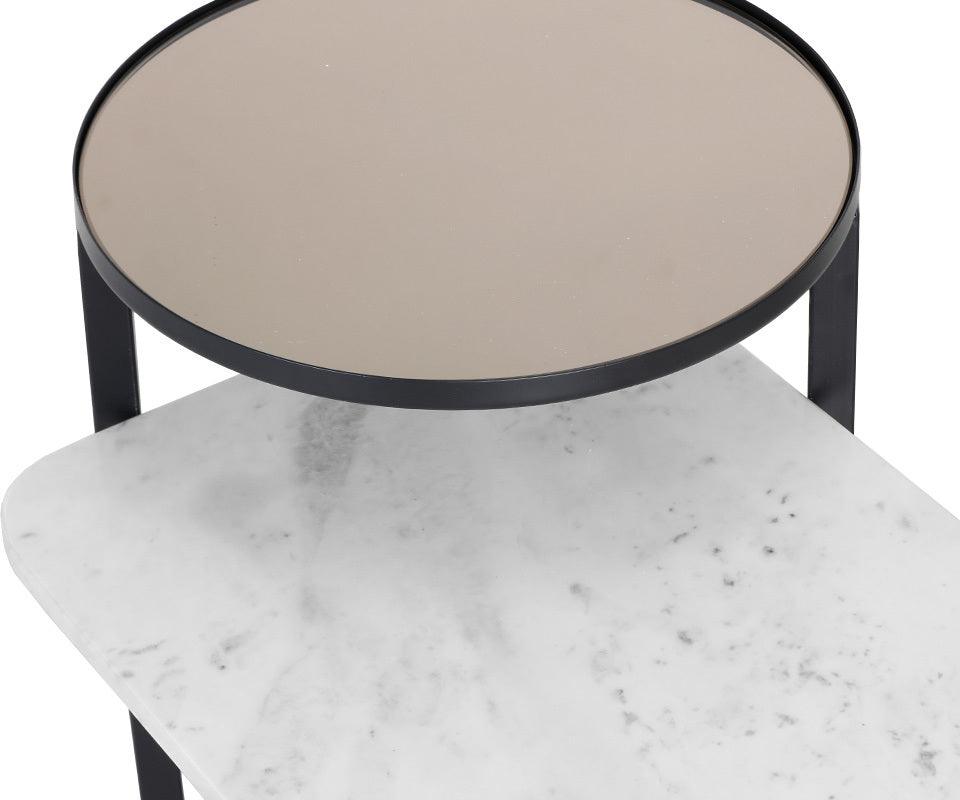 SUNPAN Side & End Tables - Rivas End Table White Marble