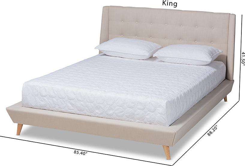 Wholesale Interiors Beds - Naya King Bed Beige