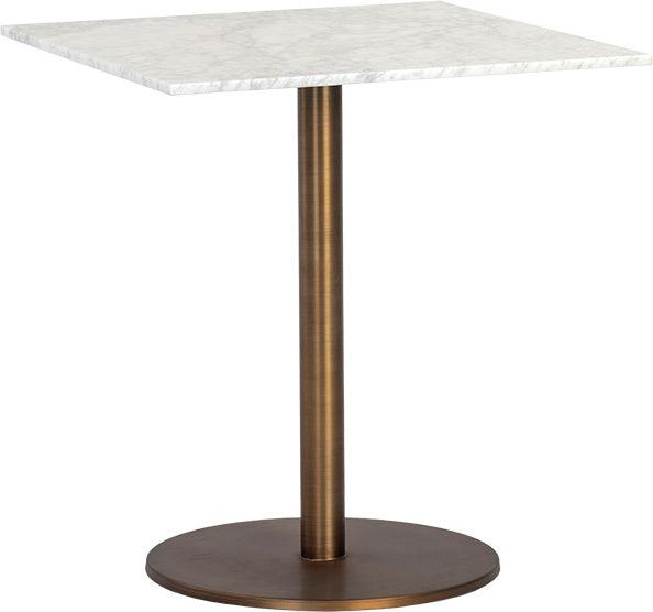 SUNPAN Outdoor Dining Tables - Enco Bistro Table - Square - 24" White