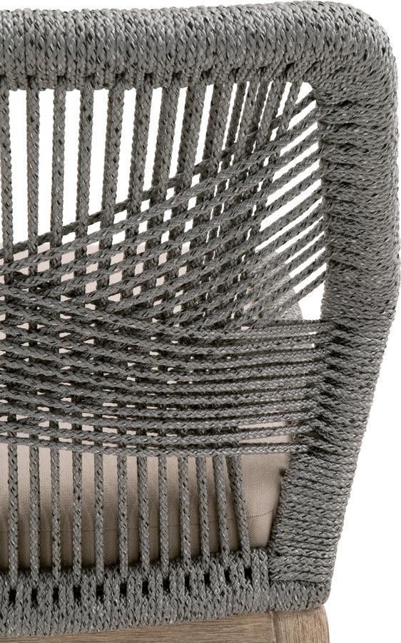 Essentials For Living Dining Chairs - Loom Dining Chair, Set of 2 Natural Gray Mahogany