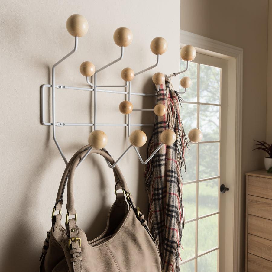 Wholesale Interiors Coat Hangers - Penny Mid-Century Modern Light Brown Coat Hanger
