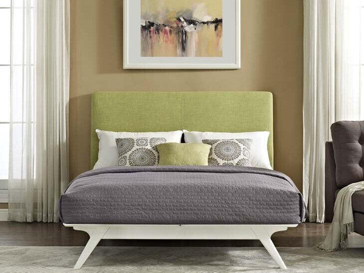 Modway Beds - Tracy Queen Bed White And Green