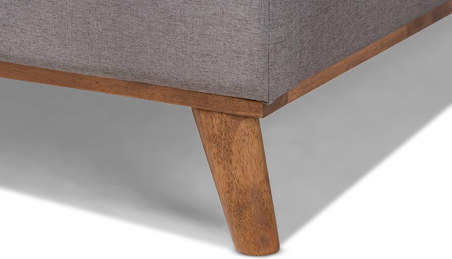 Wholesale Interiors Beds - Gretchen King Bed Gray & Walnut Brown