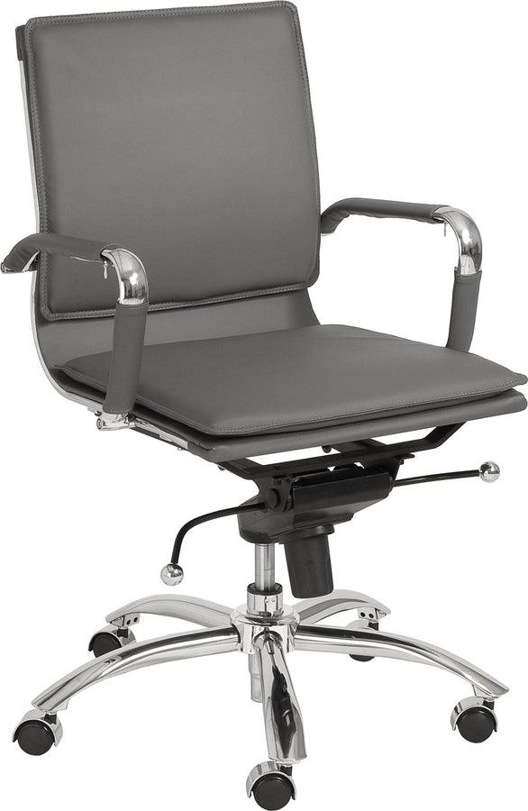 Euro Style Task Chairs - Gunar Pro Low Back Office Chair Gray