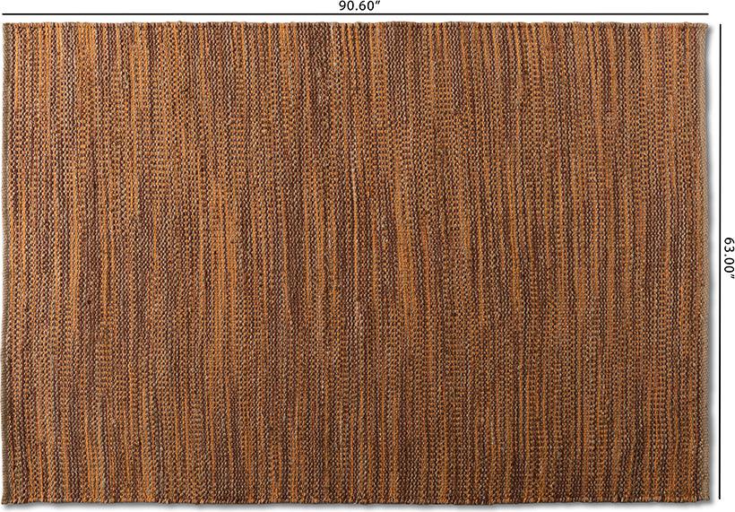Wholesale Interiors Indoor Rugs - Michigan Modern and Contemporary Rust Handwoven Hemp Blend Area Rug