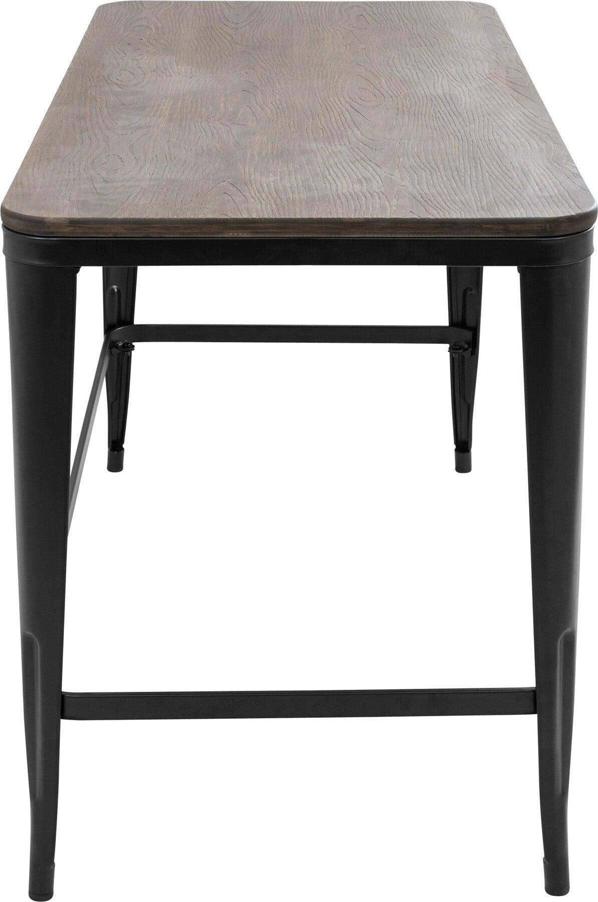 Lumisource Desks - Pia Office Desk Espresso & Black