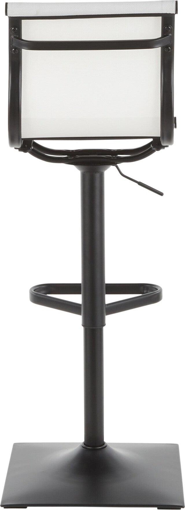 Lumisource Barstools - Mirage Barstool Black & White Mesh