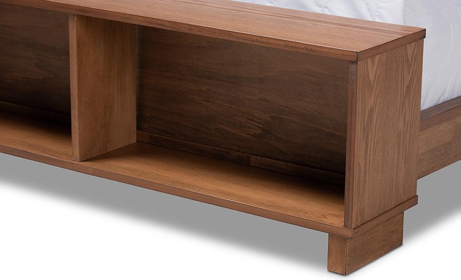 Wholesale Interiors Beds - Regina King Storage Bed Ash walnut