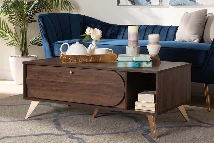 Wholesale Interiors Coffee Tables - Edel Coffee Table Brown & Gold