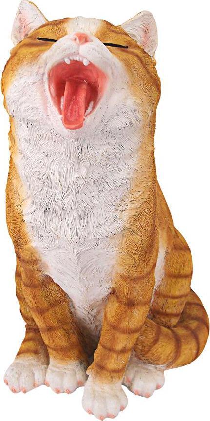 Design Toscano Statues - Lazy Daze Kitty Yawning Cat Statue