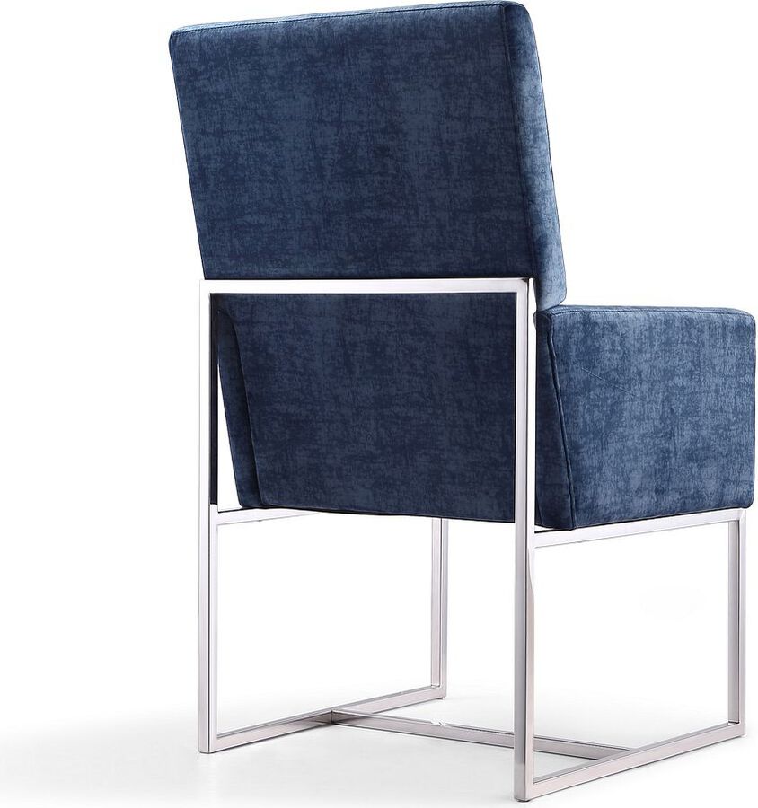 Manhattan Comfort Dining Chairs - Element Dining Armchair in Blue (Set of 2)