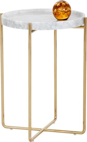 SUNPAN Side & End Tables - Liv Side Table White Marble