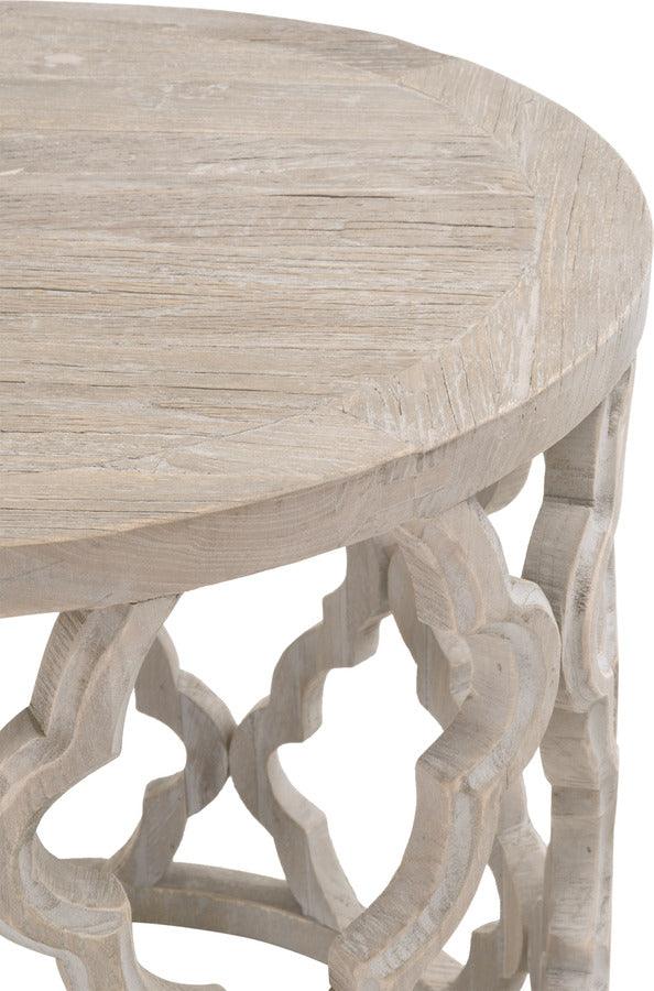Essentials For Living Side & End Tables - Clover Large End Table Smoke Gray Elm