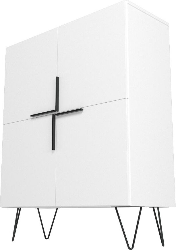 Manhattan Comfort Buffets & Cabinets - Beekman 43.7 Low Cabinet in White