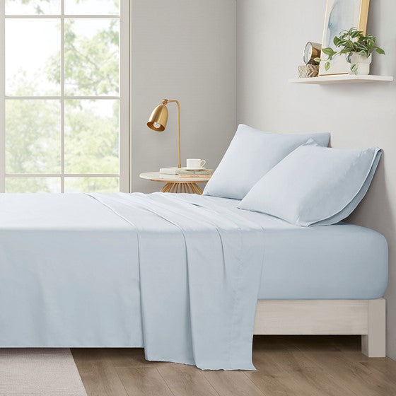 Olliix.com Sheets & Sheet Sets - All Season Soft Touch Sheet Set Blue